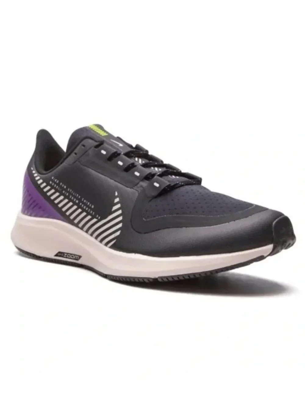 NEW Nike Air Zoom Pegasus 36 Shield Black Silver AQ8005-002 10 US 44 EUR 9 UK